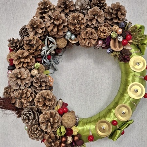 Természetes adventi koszorú - Meska.hu