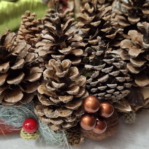 Természetes adventi koszorú - karácsony - adventi díszek - adventi koszorú - Meska.hu