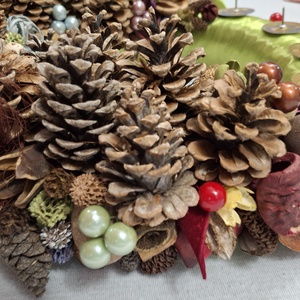 Természetes adventi koszorú - karácsony - adventi díszek - adventi koszorú - Meska.hu