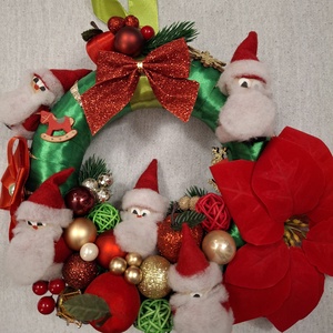 Télapós ajtódísz - Meska.hu