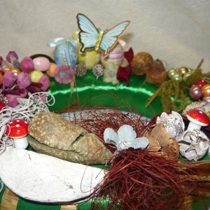 Kék pillangó tojás tánca - otthon & életmód - dekoráció - húsvéti asztaldíszek - Meska.hu