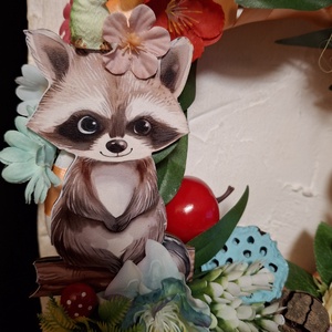 Mosómedve tavasszal - otthon & életmód - dekoráció - ajtó- és ablak dekoráció - ajtódísz & kopogtató - Meska.hu