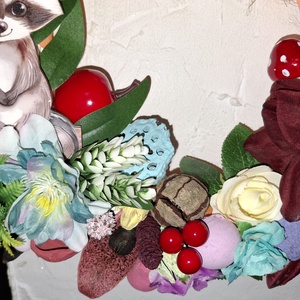 Mosómedve tavasszal - otthon & életmód - dekoráció - ajtó- és ablak dekoráció - ajtódísz & kopogtató - Meska.hu