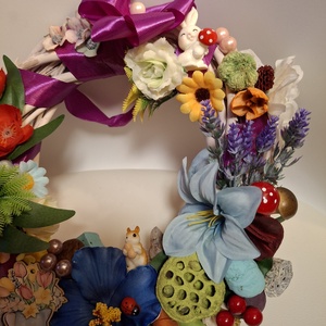 Virágos kancsó tavaszra - otthon & életmód - dekoráció - ajtó- és ablak dekoráció - ajtódísz & kopogtató - Meska.hu