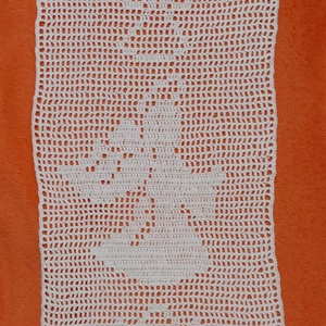 Angyalkás horgolt terítő - otthon & életmód - dekoráció - asztal és polc dekoráció - horgolt & csipketerítő - Meska.hu