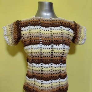 Horgolt női felső, Ruha & Divat, Női ruha, Póló, felső, Horgolás, MESKA