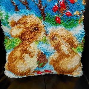 Nyuszis párnahuzat - Meska.hu