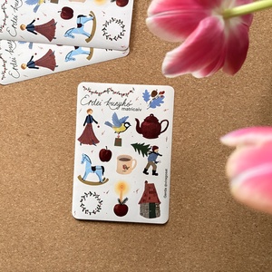 matricaív - Erdei kunyhó, Otthon & Életmód, Papír, írószer, Matrica, matrica csomag, Papírművészet, papír alapú matricák, a teljes matricaív a6-os méret
Tökéletes bullet journalhoz, bármilyen naplózá..., MESKA