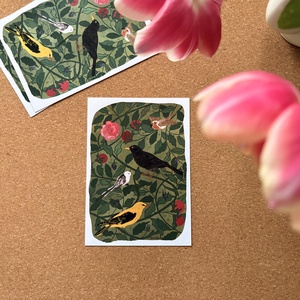 Madarak - képeslap, print - Meska.hu