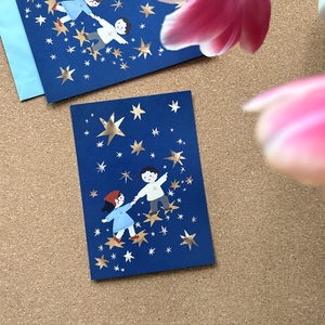 Tánc a tejúton - képeslap, print - Meska.hu