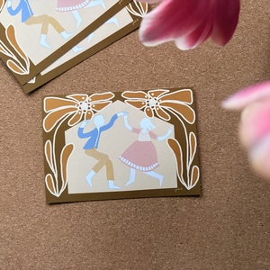 Tánc a nappaliban - képeslap, print - Meska.hu