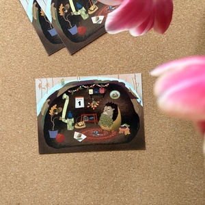 Sünilak - képeslap, print, Művészet, Grafika & Illusztráció, Egyéb rajzok, Fotó, grafika, rajz, illusztráció, MESKA