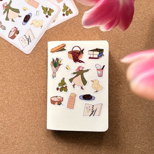 matricaív - Piknik a virágzó fák alatt - kellékek & szerszámok - dekorációs kellékek - matricaív - Meska.hu