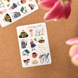 matricaív - Tavaszi szél, Kellékek & szerszámok, Dekorációs kellékek, Matricaív, Fotó, grafika, rajz, illusztráció, MESKA