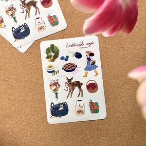 matricaív - Erdőszéli nyár, Kellékek & szerszámok, Dekorációs kellékek, Matricaív, Fotó, grafika, rajz, illusztráció, MESKA