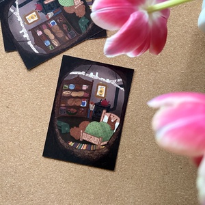 Mókuslak - képeslap, print, Művészet, Grafika & Illusztráció, Egyéb rajzok, Fotó, grafika, rajz, illusztráció, MESKA