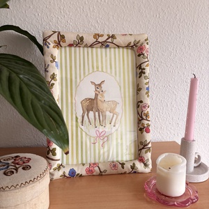 Őzek - akvarell, eredeti alkotás - művészet - festmény - akvarell - Meska.hu