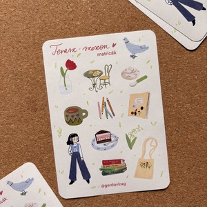 matricaív - Terasz szezon, Otthon & Életmód, Papír, írószer, Matrica, matrica csomag, Fotó, grafika, rajz, illusztráció, MESKA