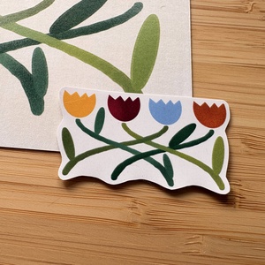 Tulipánok - képeslap, print - otthon & életmód - papír, írószer - ajándékozás kellékei - képeslap, üdvözlőlap - Meska.hu