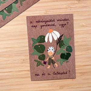 Lelkedet gondozod - képeslap, print, Otthon & Életmód, Papír, írószer, Ajándékozás kellékei, Képeslap, üdvözlőlap, , MESKA