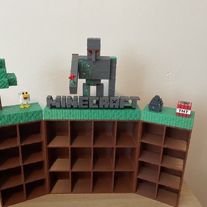 Egyedi Minecraft Kinder Joy figura tároló  - otthon & életmód - tárolás & rendszerezés - doboz - Meska.hu