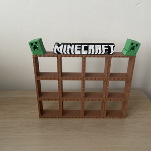 Minecraft polc 12 férőhelyes - otthon & életmód - tárolás & rendszerezés - doboz - Meska.hu