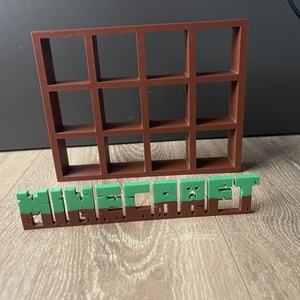 Eladó 12 férőhelyes minecraft polc! - otthon & életmód - dekoráció - asztal és polc dekoráció - díszdoboz - Meska.hu