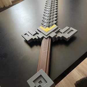 Minecraft Master Sword replica, Játék & Sport, Szerepjáték, , Egyedi 70 cm-es Minecraft Master Sword replica PETG anyagból, falitartóval! Leírás: Eladó egy egyed..., MESKA