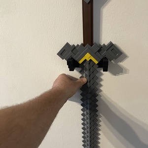 Minecraft Master Sword replica - játék & sport - szerepjáték - Meska.hu