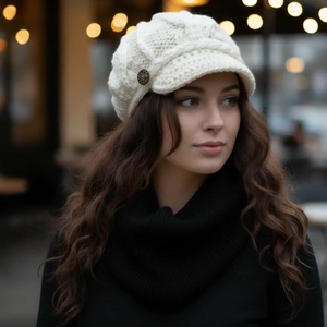 Női gyapjú sapka, Ruha & Divat, Sál, Sapka, Kendő, Kesztyű, Horgolás, Kötés, MESKA