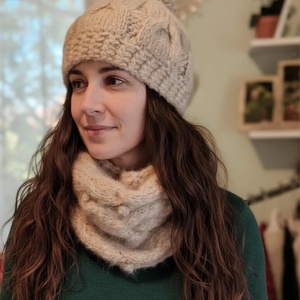 Női sapka és sál szett, Ruha & Divat, Sál, Sapka, Kendő, Kesztyű, Horgolás, Kötés, MESKA