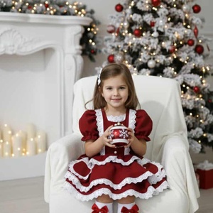 Kislány ruha fotózáshoz 4-5 év, Karácsony, Karácsonyi ruházat, Karácsonyi ruha kiegészítők, Varrás, MESKA