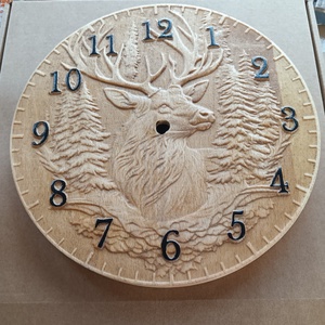 Szarvasos fa 3d falióra - otthon & életmód - dekoráció - fali és függő dekoráció - falióra & óra - Meska.hu