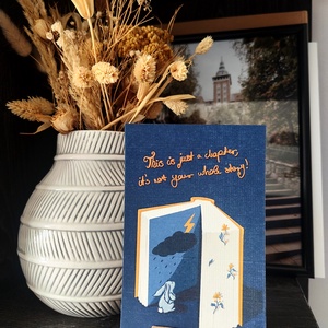 This Is Just a Chapter-reményt adó nyuszi illusztráció, Művészet, Grafika & Illusztráció, Digitális, , MESKA