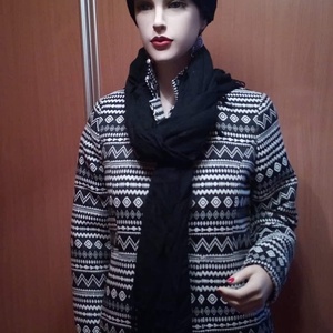 Jacquard mintás kiskabát - ruha & divat - női ruha - kabát - Meska.hu