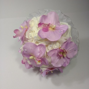 Rózsa, orchidea menyasszonyi csokor -  - Meska.hu