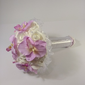 Rózsa, orchidea menyasszonyi csokor -  - Meska.hu