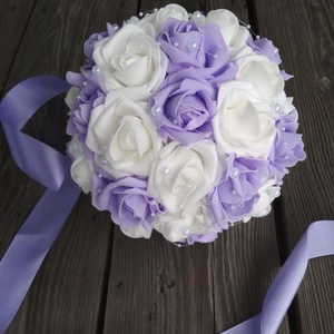 Menyasszonyi csokor, lila -  - Meska.hu