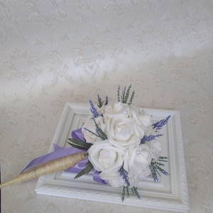 Rózsa és levendula csokor -  - Meska.hu