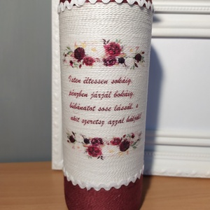 Zsinórozott boros szett jeles alkalmakra - otthon & életmód - konyhafelszerelés, tálalás - tálalás - boros poharak, szettek - Meska.hu
