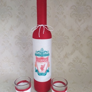 Zsinórozott pálinkás üveg, Liverpool - otthon & életmód - dekoráció - Meska.hu