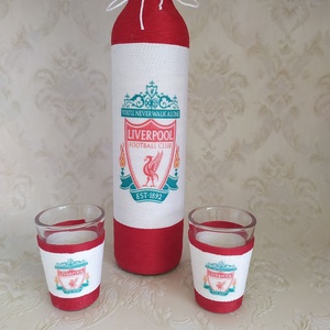 Zsinórozott pálinkás üveg, Liverpool - otthon & életmód - dekoráció - Meska.hu
