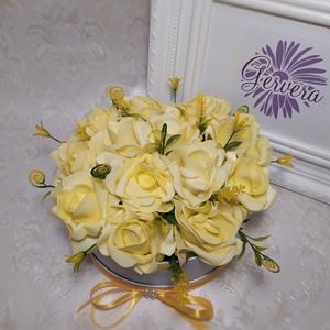 Sárga rózsa virágbox -  - Meska.hu