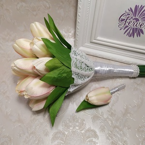 Tulipán menyasszonyi csokor -  - Meska.hu