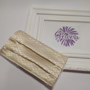 Textil maszk, kétrétegű, arany -  - Meska.hu
