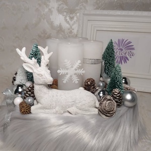 Téli erdő adventi koszorú - karácsony - Meska.hu