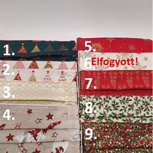 5db karácsonyi textil maszk választható mintával  -  - Meska.hu