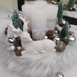 Téli erdő adventi koszorú - karácsony - Meska.hu