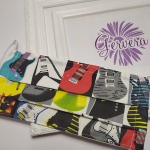 Textil maszk,kétrétegű gitáros -  - Meska.hu