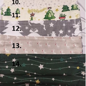 5db karácsonyi textil maszk választható mintával  -  - Meska.hu